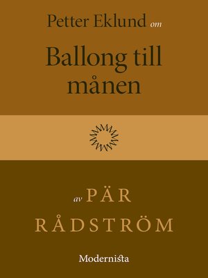 cover image of Om Ballong till månen av Pär Rådström